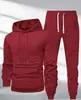 Conjunto de Sudadera con Capucha y Pantalones Deportivos para Hombre Talla Europea para Primavera y Otoño, Ropa Deportiva Casual Versátil