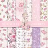 WW138 Flor Rosa Cruzada Flor Flor Cultural e Criativa Decorativa Caderno de Materiais Papel para Scrapbook Papel de Fundo
