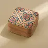 Nueva Caja de Joyería de Corcho Original de Gama Alta Caja Portátil de Viaje para Guardar Pendientes, Anillos, Collares