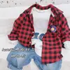 Camisa de algodón y lino para niños y niñas, nueva de primavera 2023, tallas pequeñas y medianas para niños ZY2301