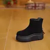 Botas Martin de Invierno 2026 Estilo Nuevo para Mujeres Bajitas de Moda Versátiles Suela Gruesa de Caña Alta Casual Retro Adelgazantes Botines Cortos