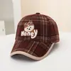 Gorro de Béisbol Lindo Oso de Miel para Niños Gorra con Visera de Dibujos Animados Japonesa y Coreana Primavera y Otoño 3-8 Años Gorro para Bebé Europeo y Americano Venta al por Mayor
