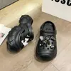 Pantuflas de plataforma con suela gruesa para aumentar la altura, para uso en interiores en casa y en el baño, zapatos de plataforma antideslizantes de suela suave con una sensación cómoda, adecuados para usar al aire libre en verano, pantuflas de punta cerrada