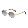 Gafas de Sol de Titanio Puro, Ultraligeras, para Mujer, Montura Ovalada Dorada de 53 mm, Estilo Old Money, Mm98768, Gafas de Sol Elegantes y Clásicas
