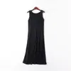Vestidos Chaleco de Modal para Mujer de Verano Base Vestido Largo Talla Grande Holgado Camisón Pijama Delgado Ropa de Casa