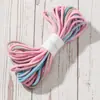 Cuerda de Algodón Trenzada con Núcleo de Color Gradiente Cuerda Trenzada con Núcleo de Color Gradiente 3mm*10m Cuerda Trenzada de Macramé de Algodón Trenzada con Núcleo de Color Gradiente
