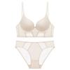 Nuevo estilo sexy de verano, sujetador grande sin espalda, ropa interior, fruncido de pecho pequeño, pecho grande mostrado, pequeño y delgado