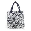 2024 Nuevo Bolso Tote con Estampado de Leopardo Bolso Tejido Moda Retro Bolso de Hombro Gran Capacidad Bolso Tote para Ir al Trabajo para Mujer Transfronterizo