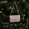 Nuevo Adorno Colgante de Plástico Rosa con Polvo Pastel Dibujos Animados Decoración Navideña, Decoración de Ventana de Árbol de Navidad 3D