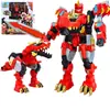 Nuevo Dragon Chariot Explosión de Qi del Corazón x4 Equipo Dinosaurio Siete Tiranosaurio Rex Robot de Transformación 7 Fit King Kong Juguete Tiranosaurio Rex 5