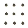 10-27mm Hierro Chapado Multicolor Redondo Base de Piedra de Tiempo Accesorios para Colgante DIY Colgante de Collar C130