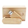 Madera de Arce Madera de Nogal Madera de Bambú Madera Maciza Sable USB de Memoria Flash 32GB Unidad Flash Portátil con Grabado y Caja de Madera