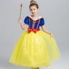 Nuevo vestido de Blancanieves para niños 2022, vestido de actuación de Halloween para niñas, vestido de manga corta, una generación de pelo