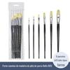 Urso 6013A único número 6 branco porco escova de cabelo giz água escova de óleo acrílico atacado