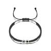 Pulsera de letras del alfabeto inglés 26 para novias, pulsera de amistad, pulsera tejida con apellido luminoso, pulsera