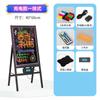 Quadro negro luminoso recarregável led eletrônico fluorescente porta de loja barraca de mercado noturno quadro de propaganda luminoso display vertical