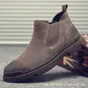 H688 Botas Masculinas Tendência de Gama Média Pé Retro Estilo Britânico Botas Martin de Gama Alta Calçados Primavera Botas Chelsea Masculino Tamanho Grande