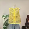 Chal Bordado Zhilie 2026 Verano Nuevo Estilo Estilo Chino Cuello Redondo Sin Mangas Chaleco para Mujer, Ropa Exterior Delgada de Verano