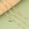 Corrente de Aço Inoxidável Minimalista Europeia e Americana Feita à Mão Versátil Estilosa DIY Colar Corrente de Elo de Aço Titânio