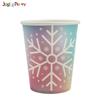 Fabricante Produce Platos de Papel Navideños Nuevos Personalizados, Platos Desechables de Papel para Cena, Vasos y Platos de Papel para Pastel de Papá Noel