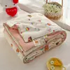 Colcha de verão de algodão lavado Classe A colcha de ar condicionado gaze amassada estampada colcha de verão fresca colcha fina de verão pequeno e fresco lavável à máquina