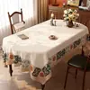 Toalha de Mesa Estilo Americano, Toalha de Mesa Oval, Impermeável, à Prova de Óleo, Tecido de Cobertura Lavável, Luxo Leve, Atmosfera de Alto Padrão, Toalha de Mesa para Mesa de Centro