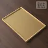 Hogar Simple Tejido de Bambú Imitación Bandeja Redonda de Almacenamiento Oficina Té de Preparación en Seco Gongfu Set de Té Accesorios Dao Bandeja de Bambú