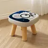 Taburete Pequeño para Uso en Casa, Taburete Bajo Pequeño, Taburete Redondo de Madera Maciza, Taburete Hongo, Banco Lindo para Niños, Taburete Suave para Sentarse, Taburete Creativo para Cambiarse los Zapatos