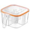 Caja de condimentos para el hogar, tarro de condimentos de cocina, combinación adecuada para una botella de condimentos de almacenamiento de sal, glutamato monosódico y pimienta de varias rejillas.