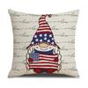 Amazon Juego de Cartas Día de la Independencia Estampado Americano Funda para Cojín de Sofá Decoración del Hogar Nuevo Cojín Decorativo de Poliéster Venta al por Mayor
