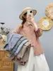 2026 Primavera e Outono Camada Dupla Fio de Algodão Artístico Fresco Solto Casual Versátil Camisa Top Manga Longa Camada Base Roupa Externa