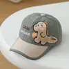 Boné de Baseball Infantil Desenho Animado, Design Fofo de Dinossauro para Meninos e Meninas, Boné de Bebê para Outono ao Ar Livre