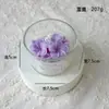 Taza de Regalo para el Día de la Madre Huevo de Cera Flor Vela de Aromaterapia Vela DIY Adornos para el Hogar Vela con Forma de Flor Artificial