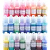Pegamento de gota de cristal DIY hecho a mano relleno colección grande color purpurina material color crema material de polvo fluorescente paquete