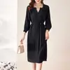Preço especial, sem devoluções ou trocas - Vestido Outono/Inverno - Por favor, consulte o atendimento ao cliente para qualquer dúvida