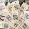 Nuevos pasadores de pelo, horquillas, pinzas laterales y pinzas para flequillo infantiles con diseño de cuadros florales de encaje de colores