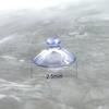 Fornecer vários estilos de cabeça de cogumelo transparente de vidro, ventosa pequena, acessórios de produtos, material de silicone, ventosa de plástico