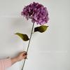 Nueva flor artificial de hortensia individual para bodas, salón de bodas, techo, camino alto, base de plomo, decoración, hortensia, flor de comercio exterior