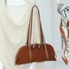 Nova Bolsa Boston de Couro Camurça Genuíno Outono/Inverno 2026, Bolsa de Ombro Feminina Elegante e Fashion, Exclusivamente para Vendas Transfronteiriças