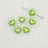 Aleación Aceite Gotas Cuentas de Amor Agujero Pasante Color de Contraste Cuentas de Amor DIY Accesorios para Joyería Hecha a Mano Colgante de Bolsa Material para Pulsera