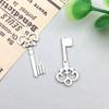1 nuevo aleación verde antiguo plata antigua oro antiguo simulación estilo retro llavero colgante colgante accesorios de joyería diy
