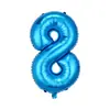 Globos Digitales de 32 pulgadas Empacados Individualmente, Decoraciones de Cumpleaños Versión Americana, Globos Decorativos Flotantes de Papel de Aluminio con Helio