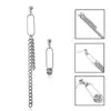 Pendientes de BTS Bangtan Boys, Tachuelas, Pines, Clips para Orejas con Cadena de Acero Inoxidable, Pendientes Estilo Mismo de Jin Seok-Jin al por Mayor