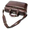 Bolsa masculina retro europeia e americana transfronteiriça da Amazon, bolsa de mão executiva, bolsa de computador multifuncional de alta qualidade, bolsa masculina horizontal