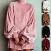 Otoño 2026 Nueva Ropa Europea y Americana para Mujer Estación Independiente Amazon Transfronteriza Elegante Suelta Vestido de Manga Larga con Manga de Farol