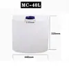 Cubo de Plástico para Piscina, Blanco, Amarillo, Azul 100/200L Cubo Dosificador de Químicos, Cubo Grueso para Mezcla de Químicos