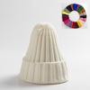 Chapéu de lã outono e inverno japonês e coreano masculino e feminino para pais e filhos chapéu de curling fornecimento Tmall chapéu de inverno chapéu de ponto quente de tricô com cordão