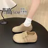 Zapatos de mujer estilo Birkenstock sin cordones, diseño clásico, suela suave, estilo mula, nueva colección 2026, que aumentan la altura, diseño de punta moderno