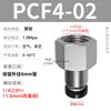 Accesorios de Tubería de Aire de Conexión Rápida Zhuoji con Rosca Interna Conectores Rectos Pcf6-01/8-02/10-03