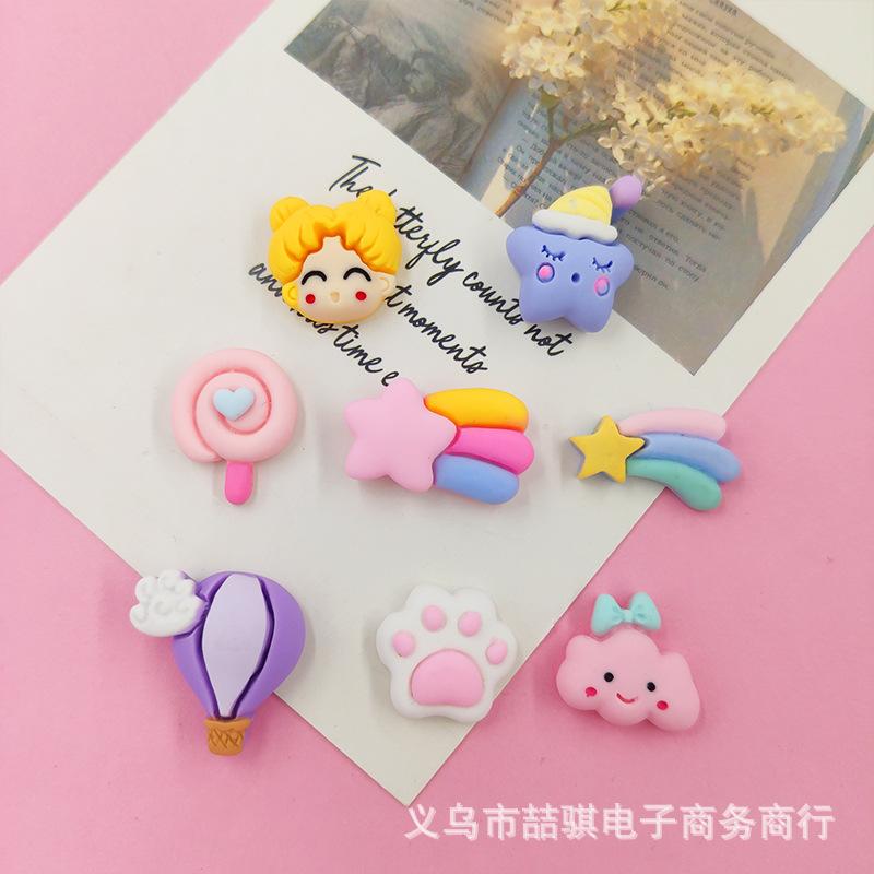 可爱太阳星星仙人掌热气球